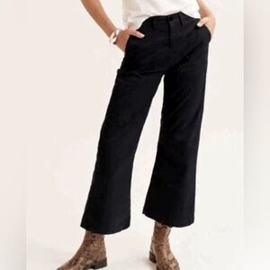 Kotn Black High waist Wide leg Crop Pants 8